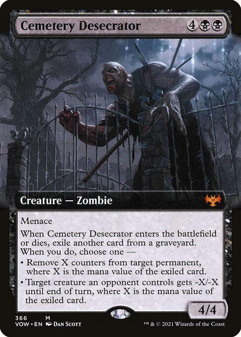 Cemetery Desecrator – Extended Art (Innistrad: Crimson Vow)