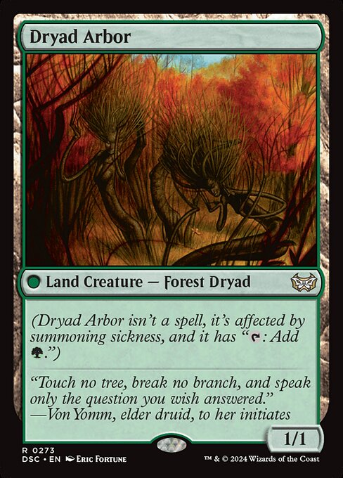 Dryad Arbor (Duskmourn: House of Horror Commander #273)