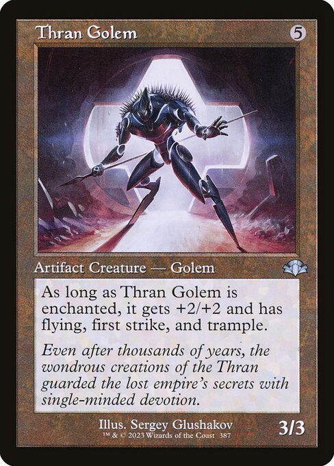 Thran Golem (Dominaria Remastered #387)
