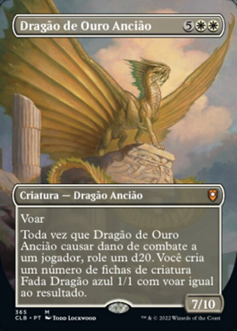 Ancient Gold Dragon (Commander Legends: Battle for Baldur's Gate #365)