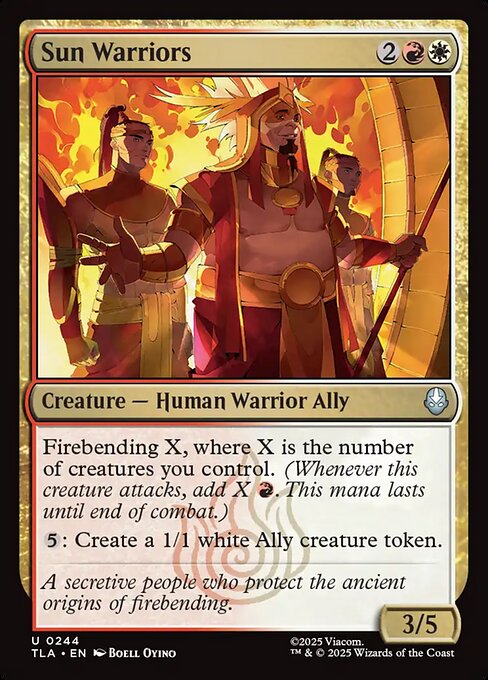 Sun Warriors magic the gathering card art