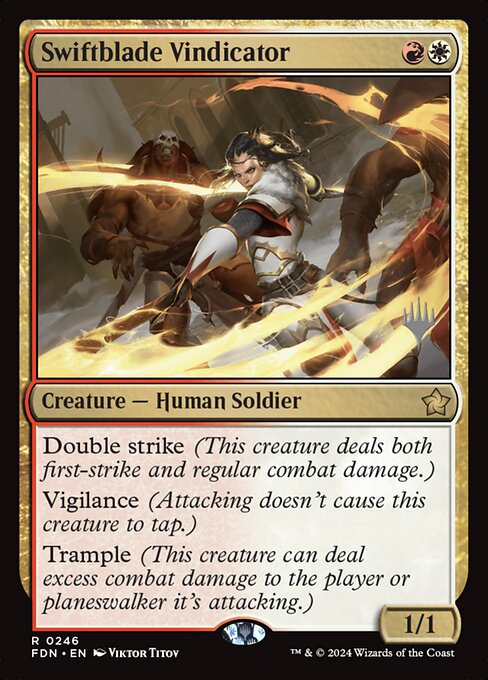 Swiftblade Vindicator (Foundations Promos #246p)