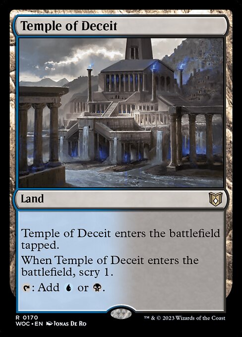Temple of Deceit (Wilds of Eldraine Commander #170)