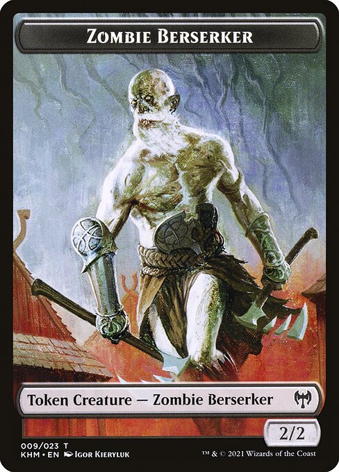 Zombie Berserker (Kaldheim Tokens #9)