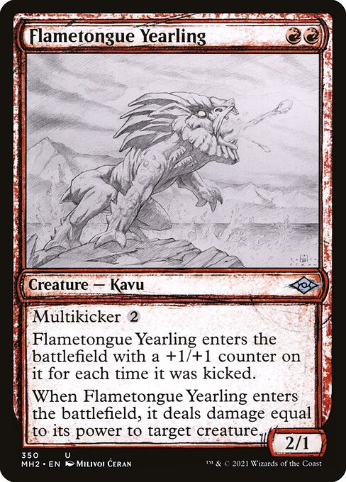 Flametongue Yearling (Modern Horizons 2 #350)