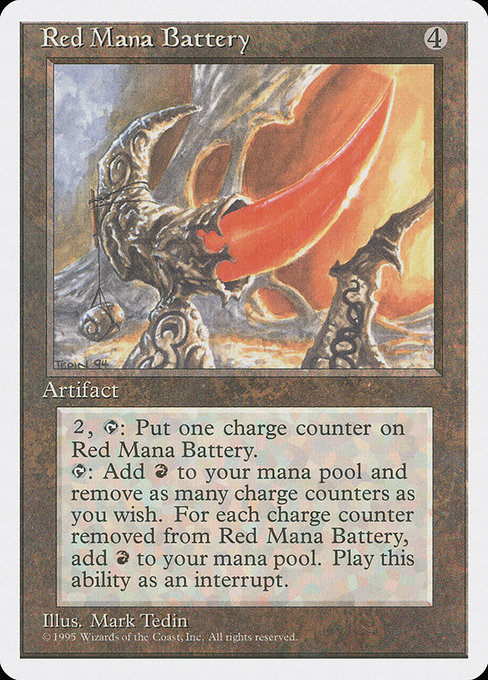 Red Mana Battery (Fourth Edition #343)