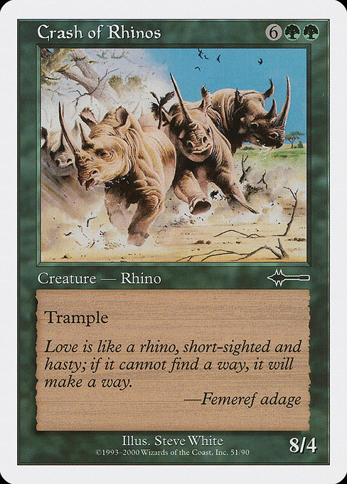 Déferlante de rhinocéros|Crash of Rhinos