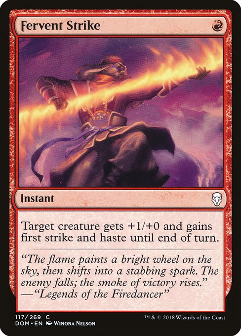 Fervent Strike (Dominaria #117)