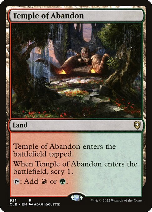 Temple de l'abandon|Temple of Abandon