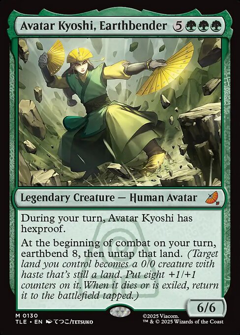 Avatar Kyoshi, Earthbender magic the gathering card art