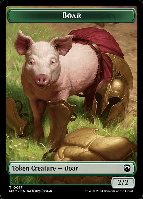 Boar (Modern Horizons 3 Commander Tokens #17)