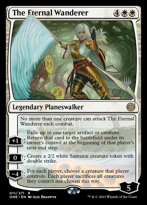 The Eternal Wanderer (Phyrexia: All Will Be One Promos #11p)