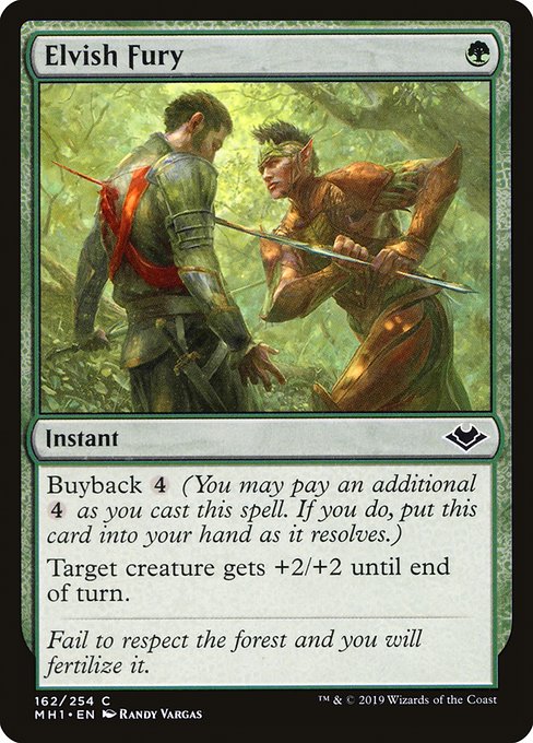 Elvish Fury (Modern Horizons #162)