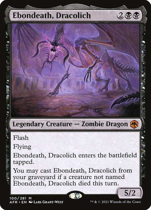 Ebondeath, Dracolich card image