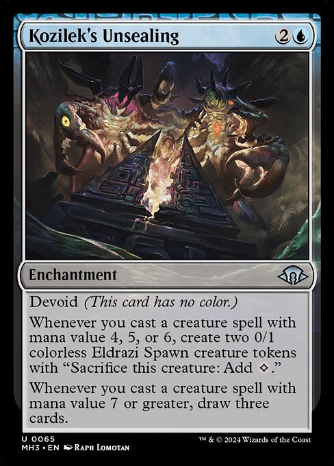 Kozilek's Unsealing (mh3) 65 Kozilek's Unsealing (mh3) 65