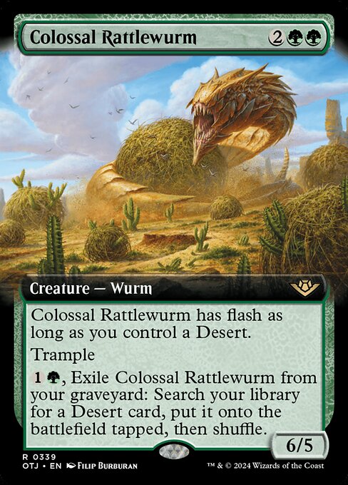 Colossal Rattlewurm (Outlaws of Thunder Junction #339)