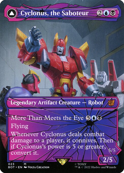 Cyclonus, the Saboteur // Cyclonus, Cybertronian Fighter (bot) 23