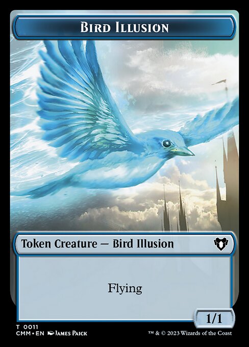 Bird Illusion (Commander Masters Tokens #11)