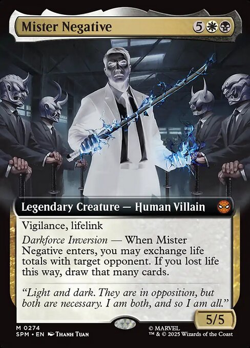 Mister Negative magic the gathering card art