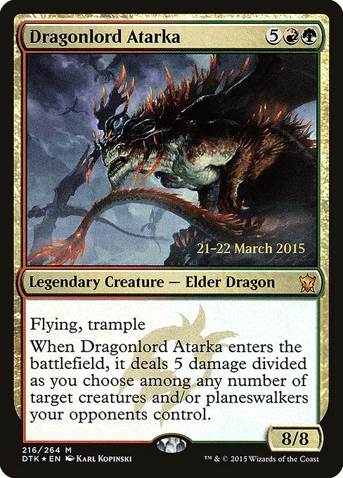 Dragonlord Atarka (Dragons of Tarkir Promos #216s)
