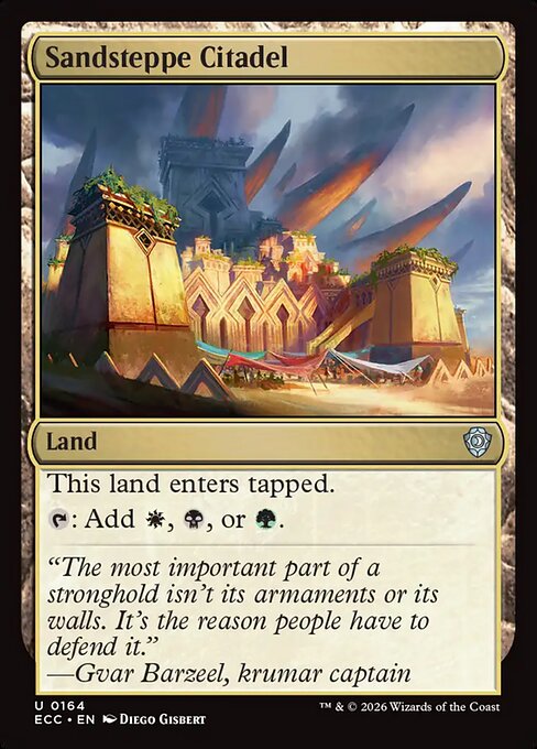 Sandsteppe Citadel magic the gathering card art