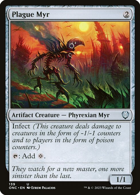 Plague Myr (Phyrexia: All Will Be One Commander #139)
