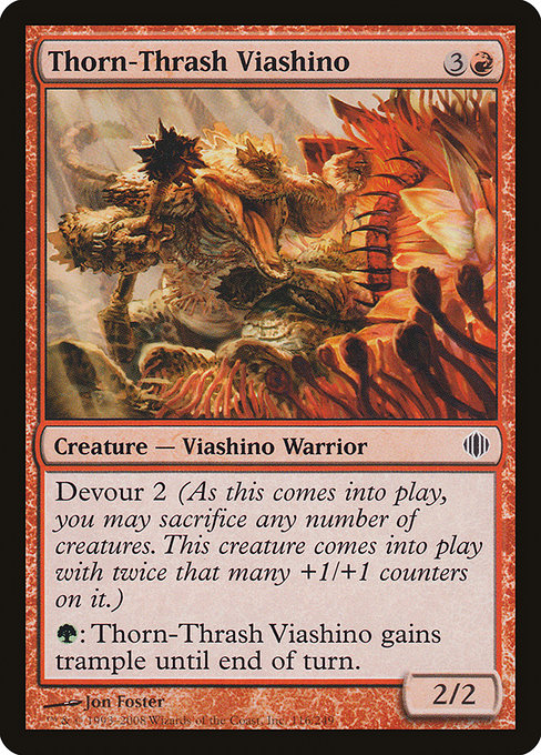 Viashino rosse-épine|Thorn-Thrash Viashino
