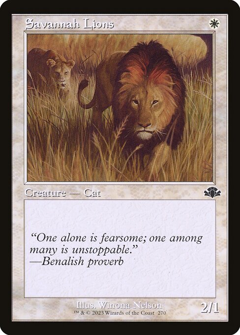 Savannah Lions (Retro Frame)