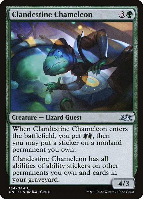 Clandestine Chameleon (Unfinity #134)