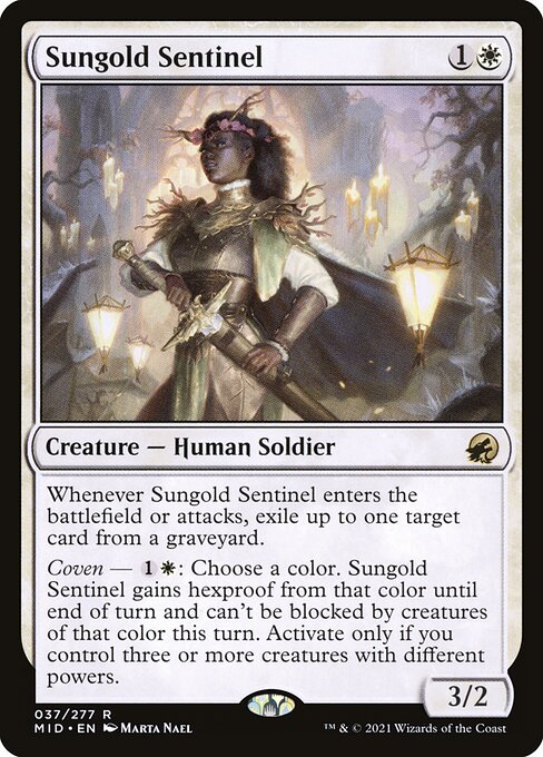 Sungold Sentinel (Innistrad: Midnight Hunt #37)