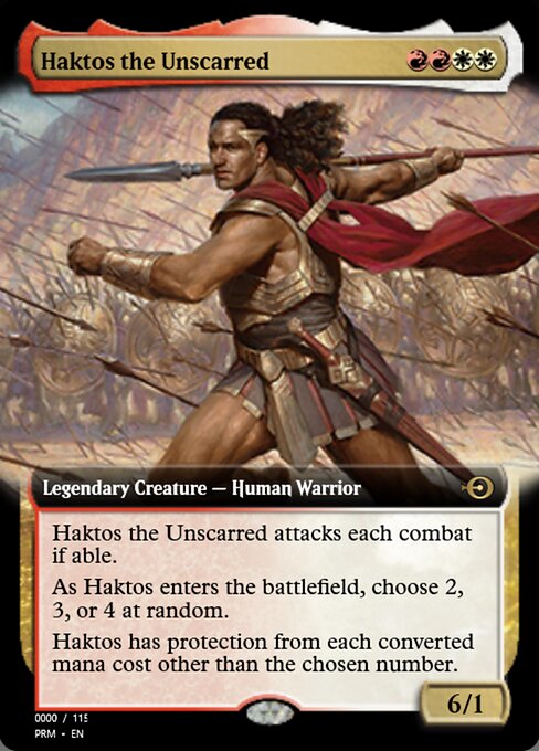 Haktos the Unscarred (Magic Online Promos #79933)