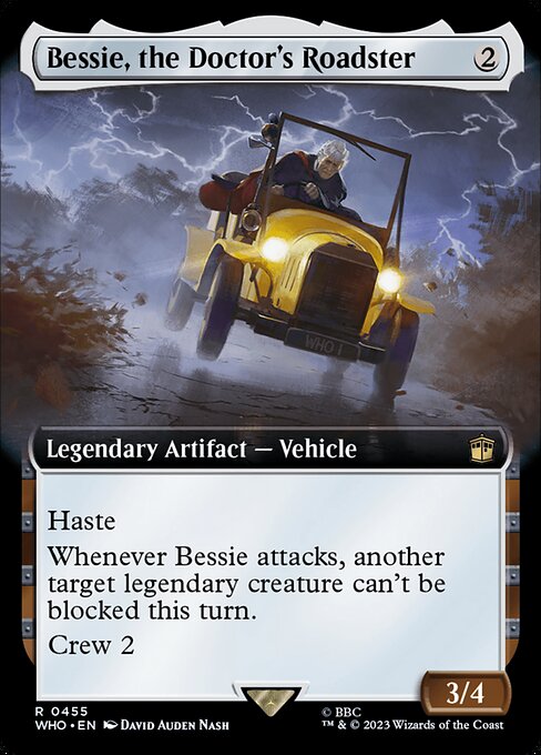 Bessie, the Doctor's Roadster (Extended Art)