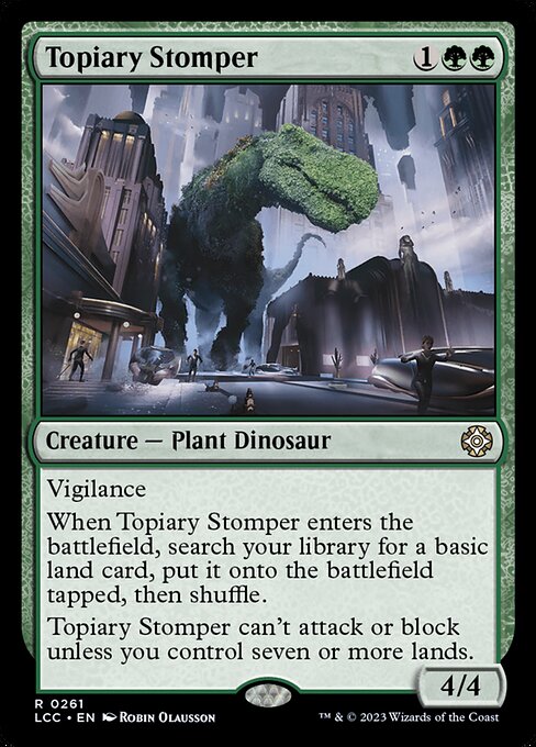 Topiary Stomper · The Lost Caverns of Ixalan Commander (LCC) #261 