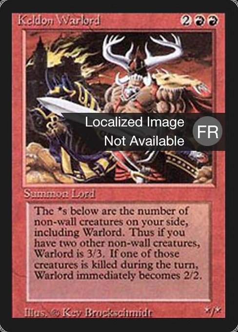 Keldon Warlord (Foreign Black Border #160)