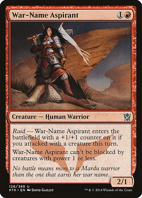 War-Name Aspirant (Khans of Tarkir #126)