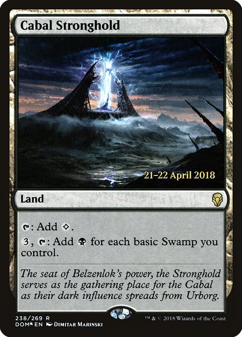 Cabal Stronghold (Dominaria Promos #238s)