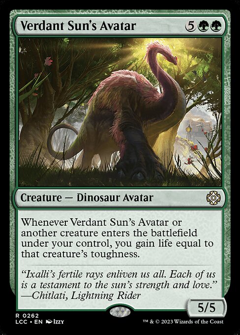 Verdant Sun's Avatar (The Lost Caverns of Ixalan Commander #262)