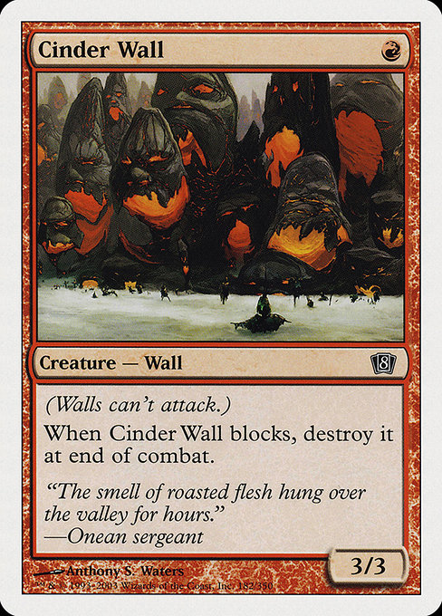 Cinder Wall (Eighth Edition #182)