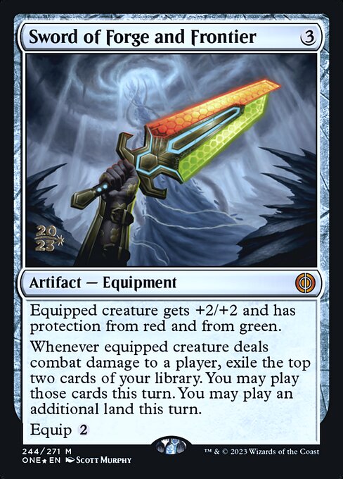 Sword of Forge and Frontier (Phyrexia: All Will Be One Promos #244s)