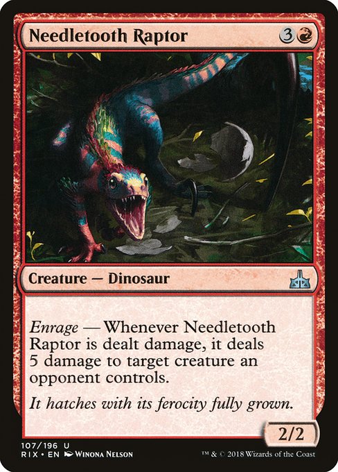 Needletooth Raptor (Rivals of Ixalan #107)