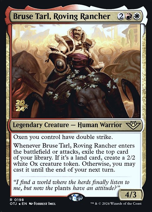 Bruse Tarl, Roving Rancher (Outlaws of Thunder Junction Promos #198s)