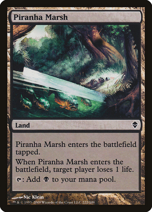 Piranha Marsh (Zendikar #222)