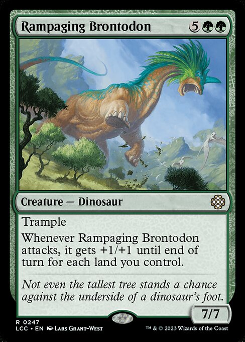 Rampaging Brontodon (The Lost Caverns of Ixalan Commander #247)