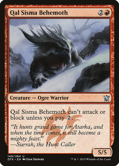 Béhémoth de Qal Sisma|Qal Sisma Behemoth