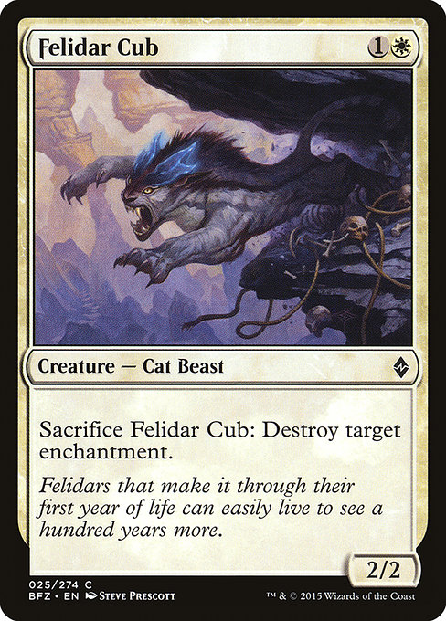 Felidar Cub (Battle for Zendikar #25)