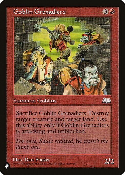 Goblin Grenadiers (The List)