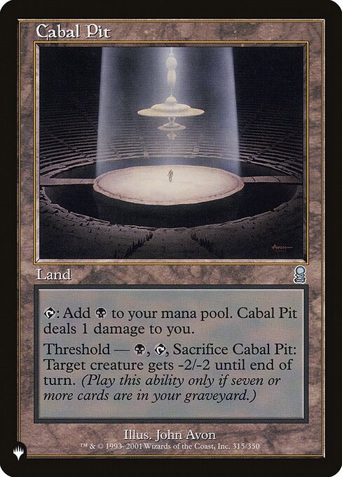 Cabal Pit (The List)