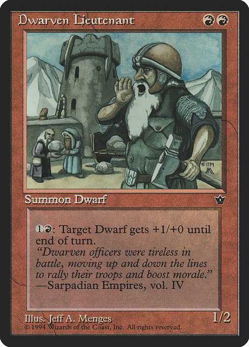 Dwarven Lieutenant card image