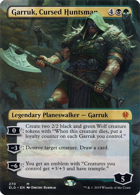Garruk, Cursed Huntsman (Throne of Eldraine #270)