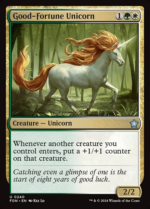 Good-Fortune Unicorn (Foundations #240)